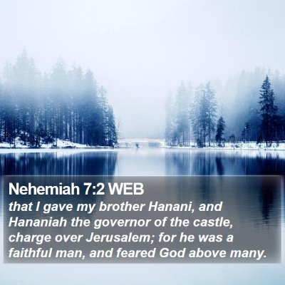 Nehemiah 7:2 WEB Bible Verse Image