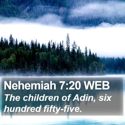 Nehemiah 7:20 WEB Bible Verse Image
