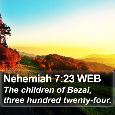 Nehemiah 7:23 WEB Bible Verse Image
