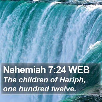 Nehemiah 7:24 WEB Bible Verse Image