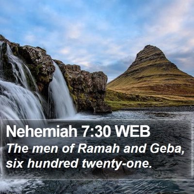 Nehemiah 7:30 WEB Bible Verse Image