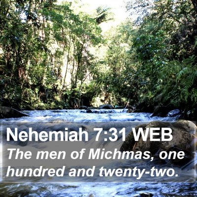 Nehemiah 7:31 WEB Bible Verse Image