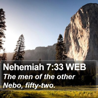 Nehemiah 7:33 WEB Bible Verse Image