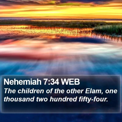 Nehemiah 7:34 WEB Bible Verse Image