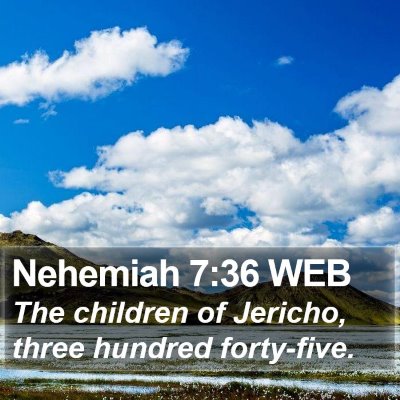Nehemiah 7:36 WEB Bible Verse Image