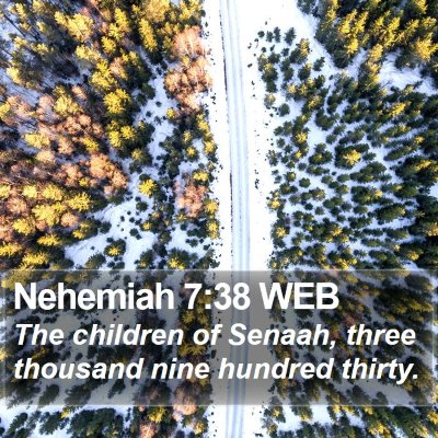 Nehemiah 7:38 WEB Bible Verse Image
