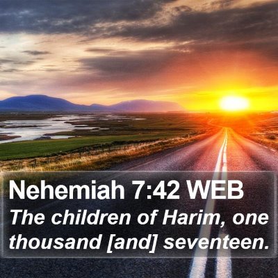 Nehemiah 7:42 WEB Bible Verse Image