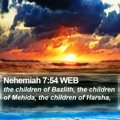 Nehemiah 7:54 WEB Bible Verse Image