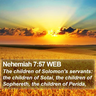 Nehemiah 7:57 WEB Bible Verse Image