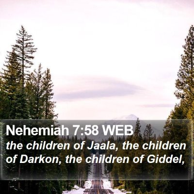 Nehemiah 7:58 WEB Bible Verse Image