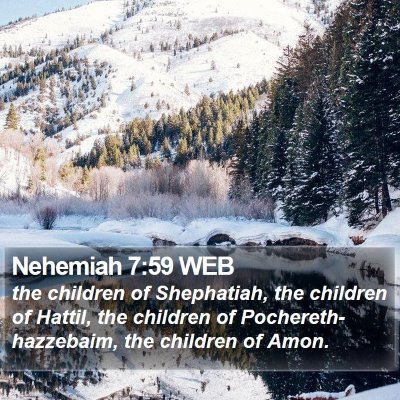 Nehemiah 7:59 WEB Bible Verse Image