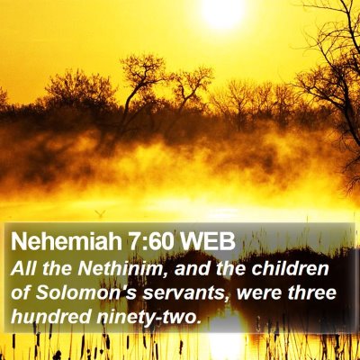 Nehemiah 7:60 WEB Bible Verse Image