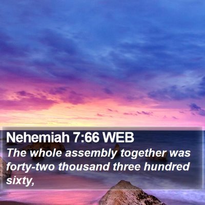Nehemiah 7:66 WEB Bible Verse Image