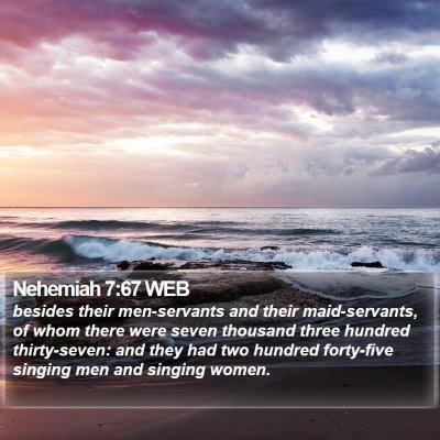 Nehemiah 7:67 WEB Bible Verse Image