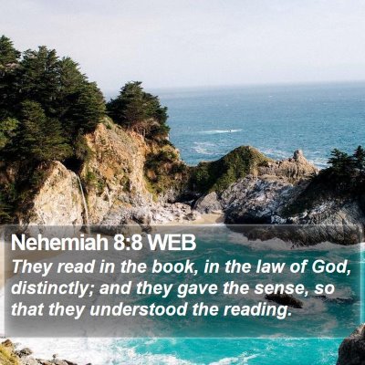 Nehemiah 8:8 WEB Bible Verse Image