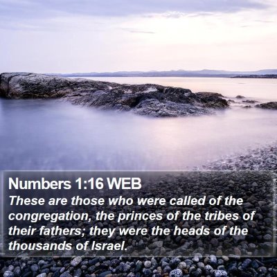 Numbers 1:16 WEB Bible Verse Image
