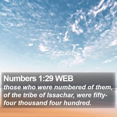 Numbers 1:29 WEB Bible Verse Image