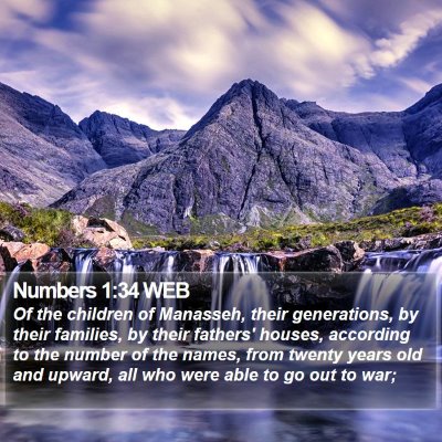 Numbers 1:34 WEB Bible Verse Image