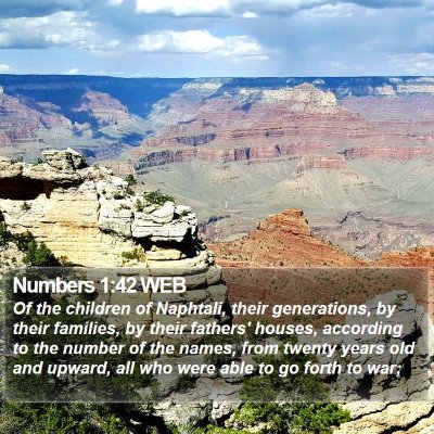 Numbers 1:42 WEB Bible Verse Image