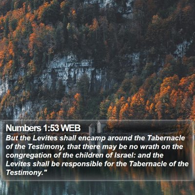 Numbers 1:53 WEB Bible Verse Image