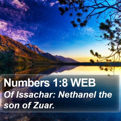 Numbers 1:8 WEB Bible Verse Image