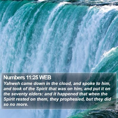 Numbers 11:25 WEB Bible Verse Image