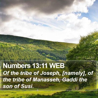 Numbers 13:11 WEB Bible Verse Image