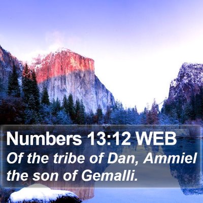 Numbers 13:12 WEB Bible Verse Image
