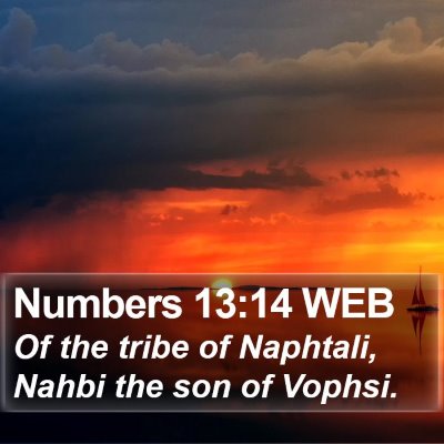 Numbers 13:14 WEB Bible Verse Image