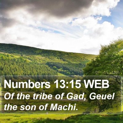 Numbers 13:15 WEB Bible Verse Image