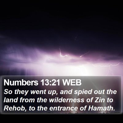 Numbers 13:21 WEB Bible Verse Image