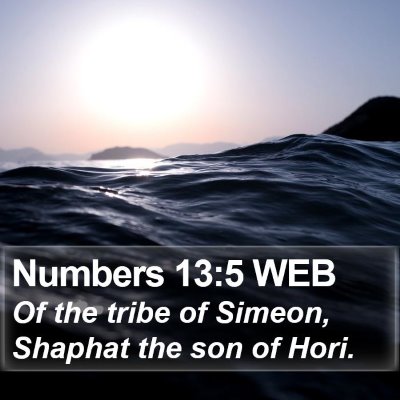 Numbers 13:5 WEB Bible Verse Image