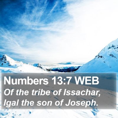 Numbers 13:7 WEB Bible Verse Image