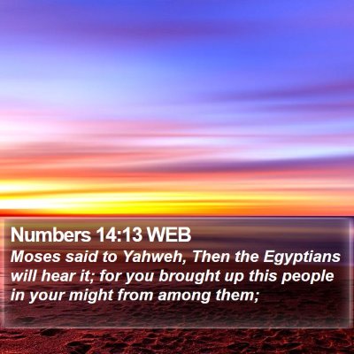 Numbers 14:13 WEB Bible Verse Image