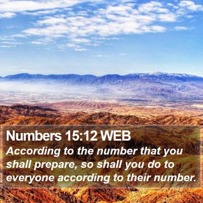 Numbers 15:12 WEB Bible Verse Image