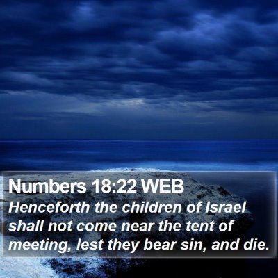 Numbers 18:22 WEB Bible Verse Image