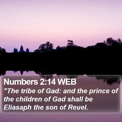 Numbers 2:14 WEB Bible Verse Image
