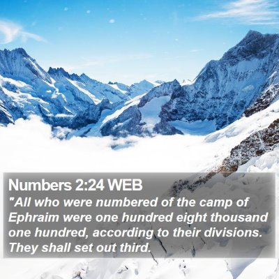 Numbers 2:24 WEB Bible Verse Image