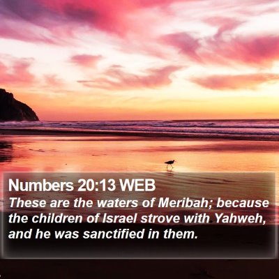Numbers 20:13 WEB Bible Verse Image