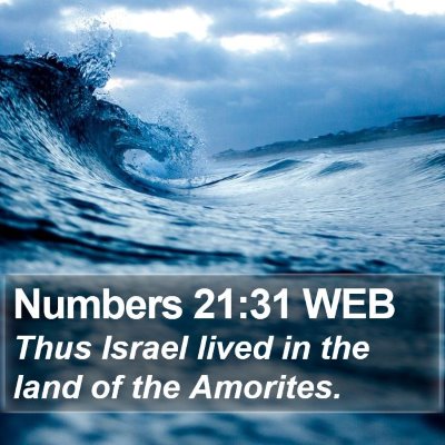 Numbers 21:31 WEB Bible Verse Image
