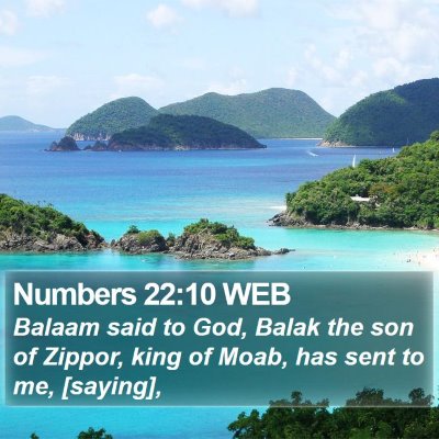 Numbers 22:10 WEB Bible Verse Image
