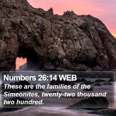 Numbers 26:14 WEB Bible Verse Image