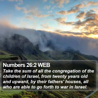 Numbers 26:2 WEB Bible Verse Image
