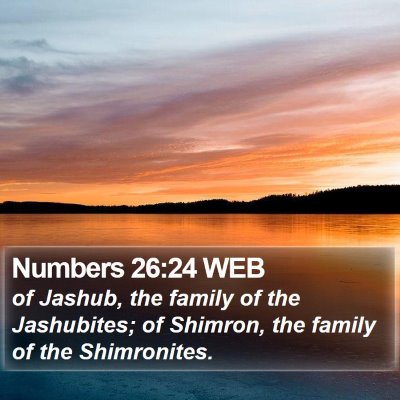 Numbers 26:24 WEB Bible Verse Image