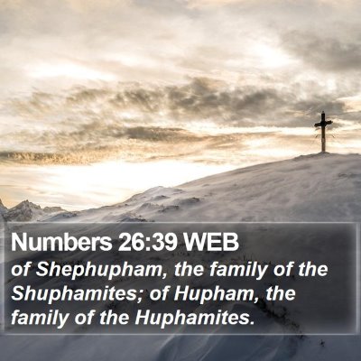 Numbers 26:39 WEB Bible Verse Image