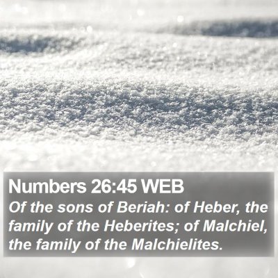 Numbers 26:45 WEB Bible Verse Image