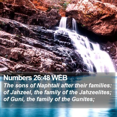 Numbers 26:48 WEB Bible Verse Image