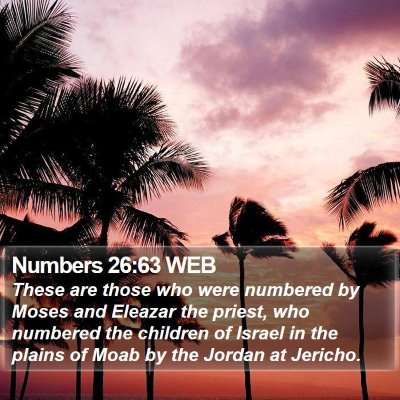 Numbers 26:63 WEB Bible Verse Image