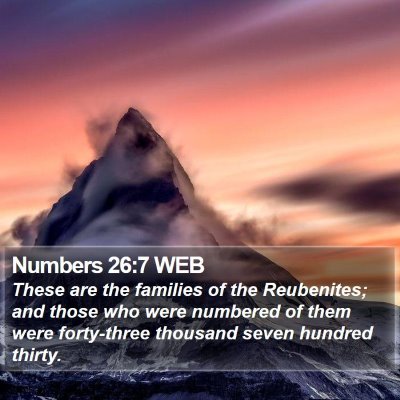 Numbers 26:7 WEB Bible Verse Image