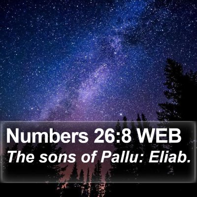 Numbers 26:8 WEB Bible Verse Image